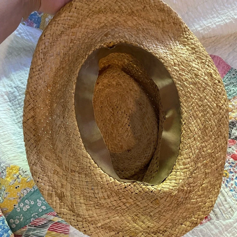 Vintage, BoHo, Straw Hat - Picture 3 of 3